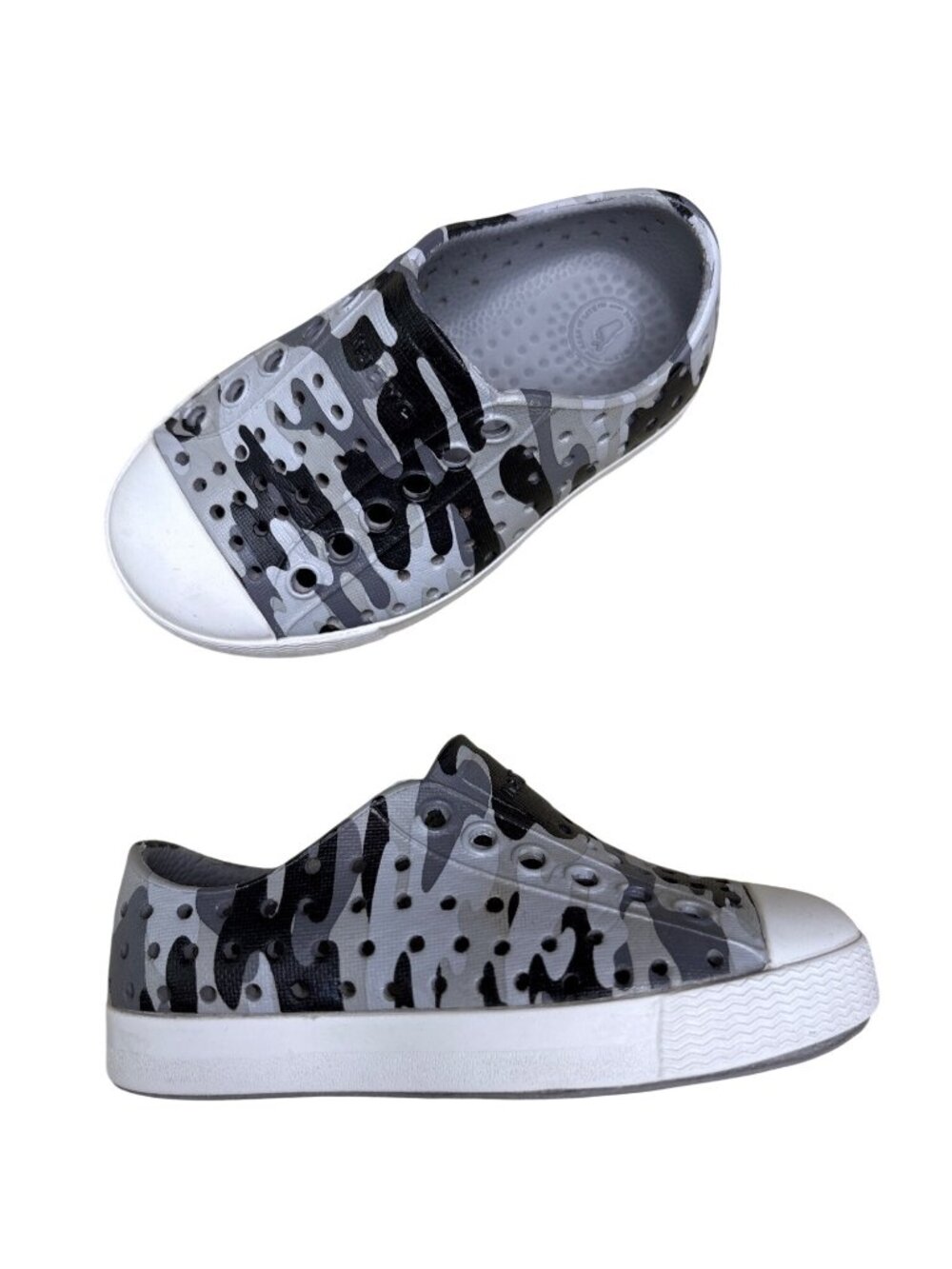 C5 Native Jefferson Black Camo Unisex Child Shoes Sneakers